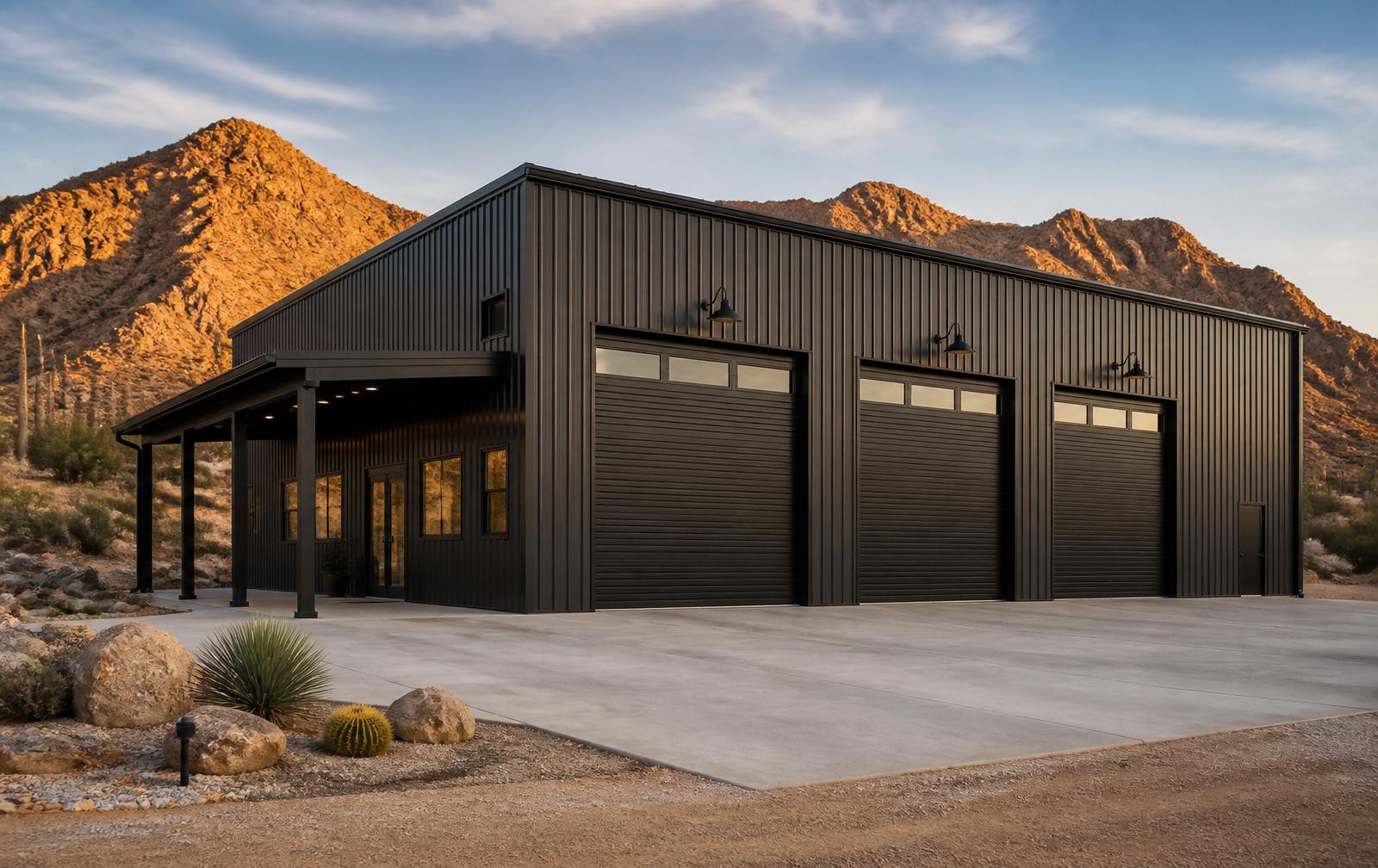 Metal building and workshop concept