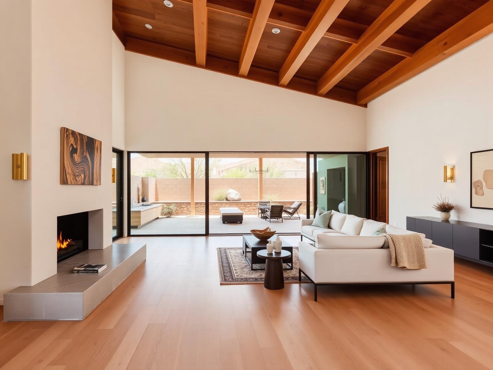 Warm modern whole-home remodel concept